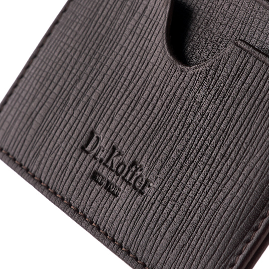 Кредитница Dr.Koffer из натуральной кожи коричневая