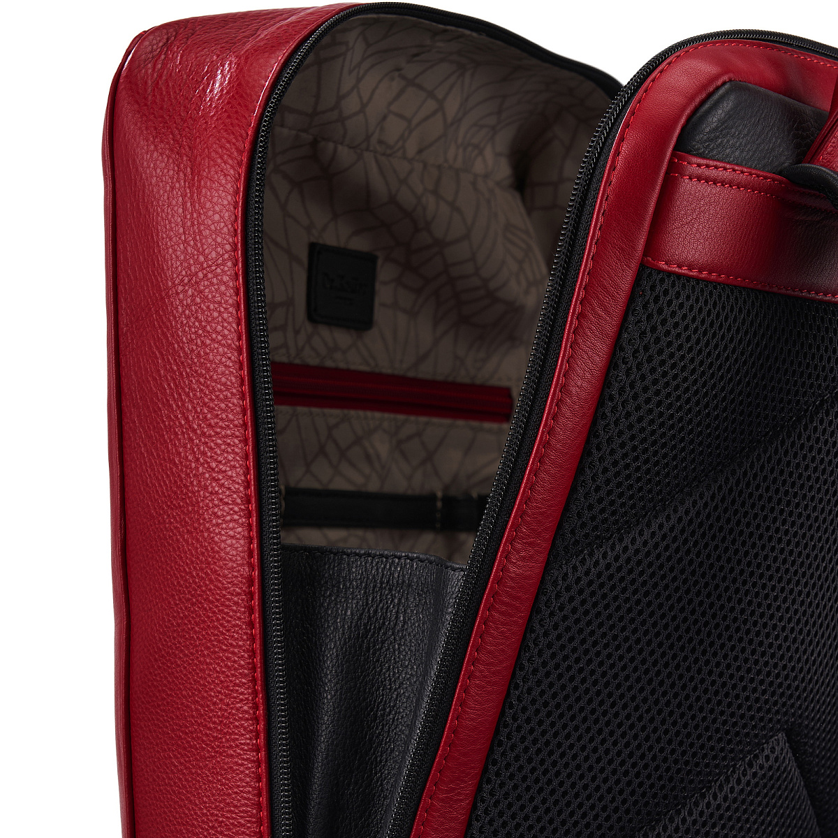 Рюкзак Dr.Koffer из натуральной кожи красный