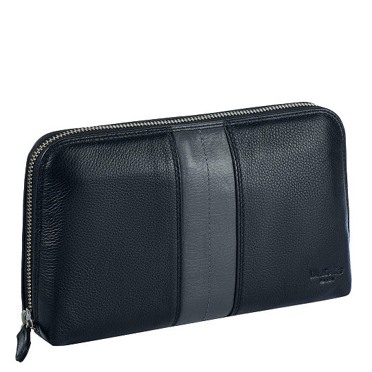 Сумка барсетка из натуральной кожи Dr. Koffer черная