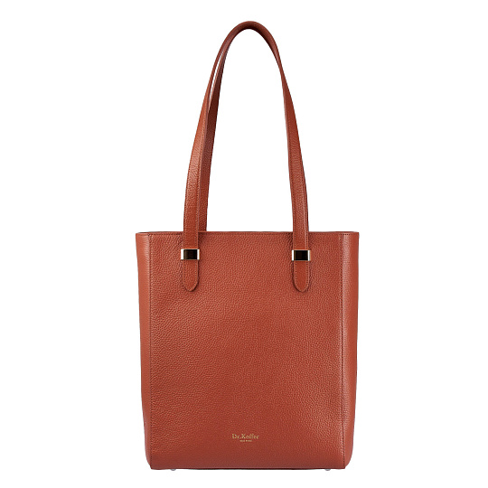 Женская сумка  Dr. Koffer из натуральной кожи оранжевая