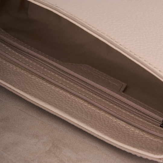 Женская сумка Dr. Koffer из натуральной кожи бежевая