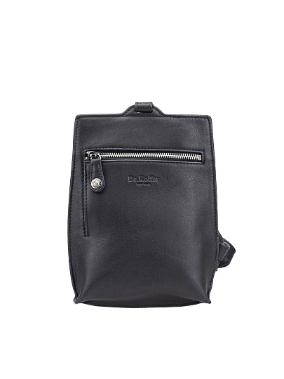 Сумка через плечо Dr.Koffer из натуральной кожи черная