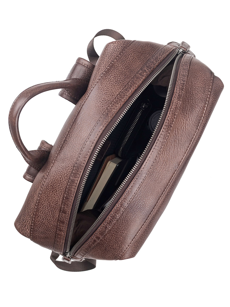 Рюкзак Dr. Koffer из натуральной кожи коричневый