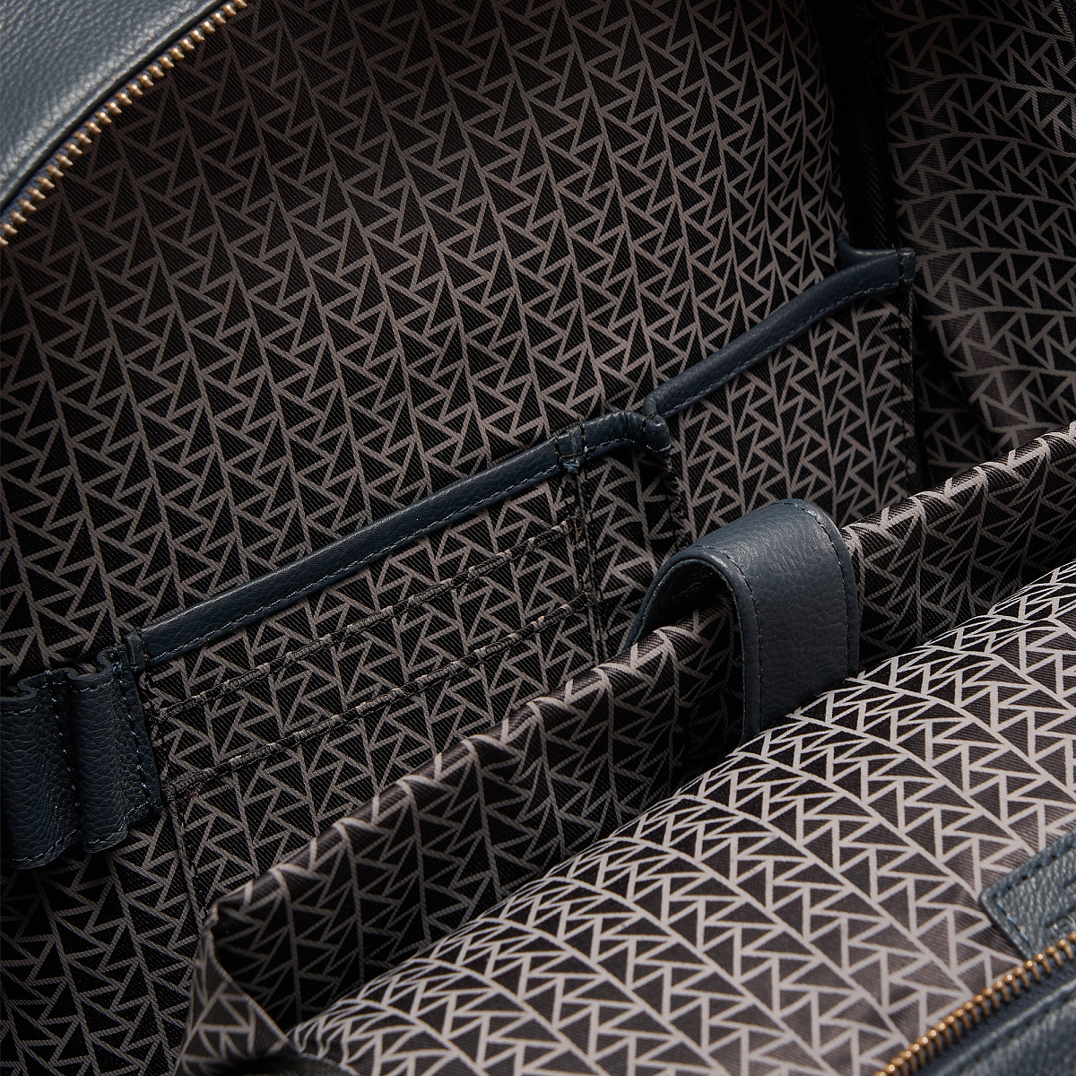 Рюкзак Dr.Koffer из натуральной кожи синий