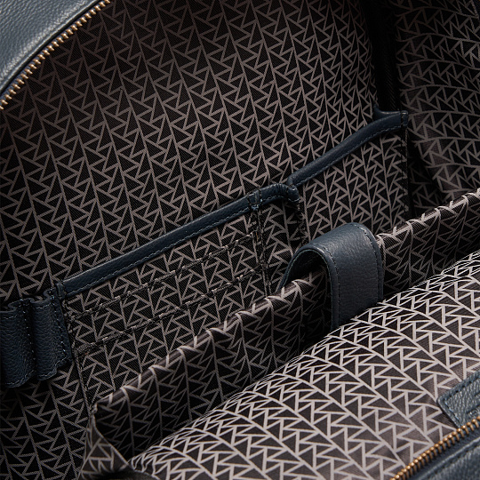 Рюкзак Dr.Koffer из натуральной кожи синий