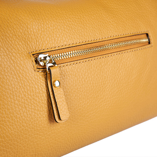 Женская сумка Dr. Koffer из натуральной кожи оранжевая