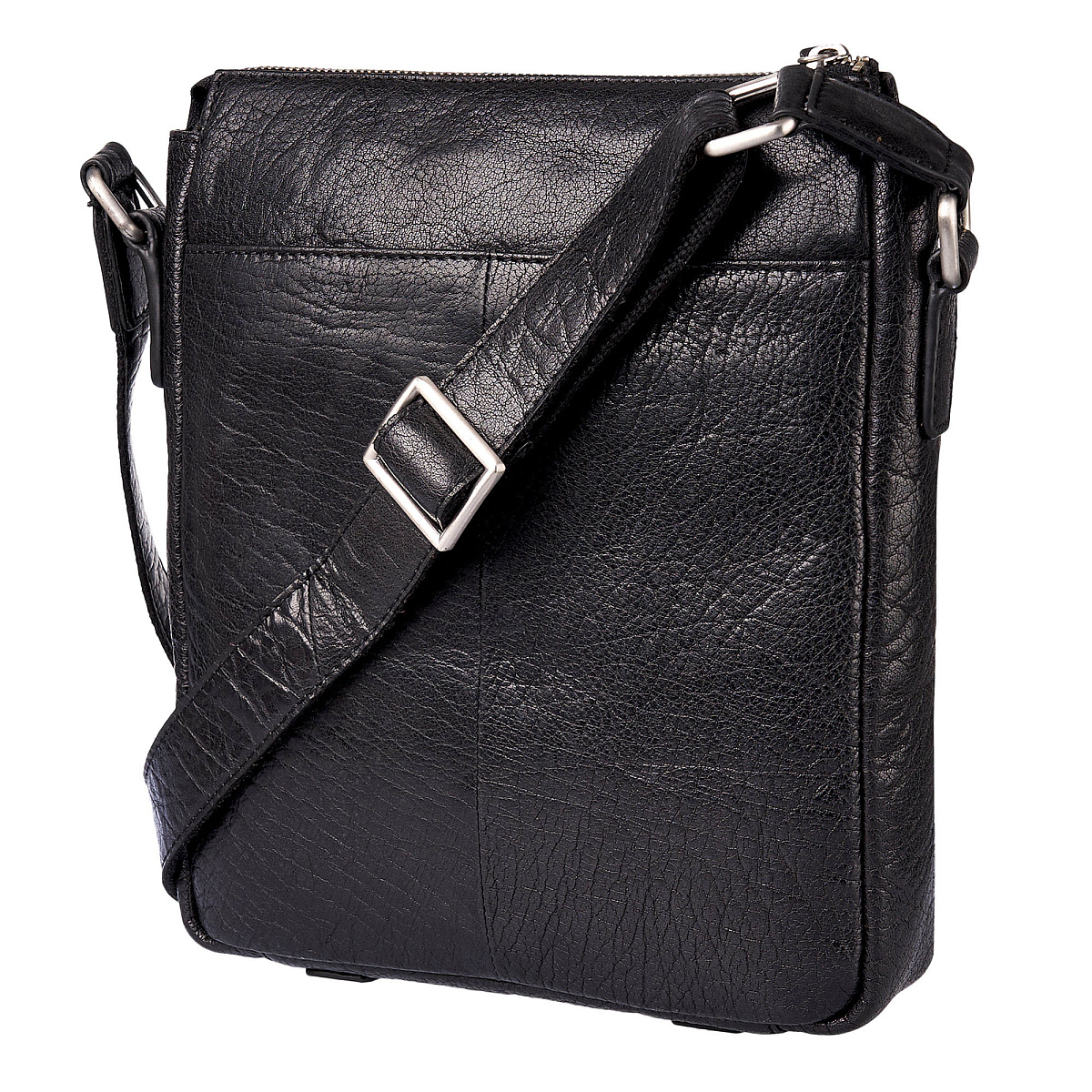 Сумка через плечо Dr.Koffer из натуральной кожи черная