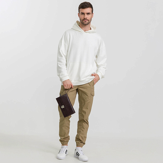 Сумка барсетка из натуральной кожи Dr. Koffer коричневая