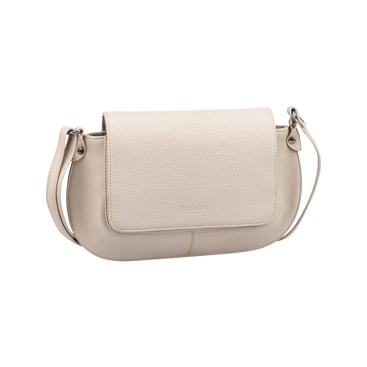 Женская сумка Dr.Koffer из натуральной кожи бежевая