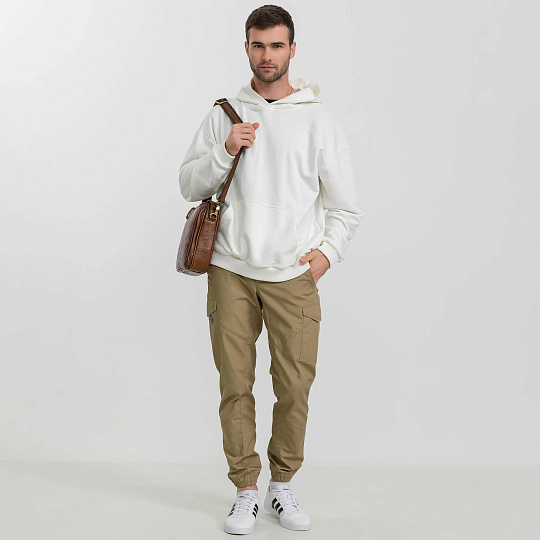 Сумка через плечо Dr.Koffer из натуральной кожи коричневая