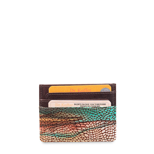 Кредитница Dr.Koffer из натуральной кожи коричневая