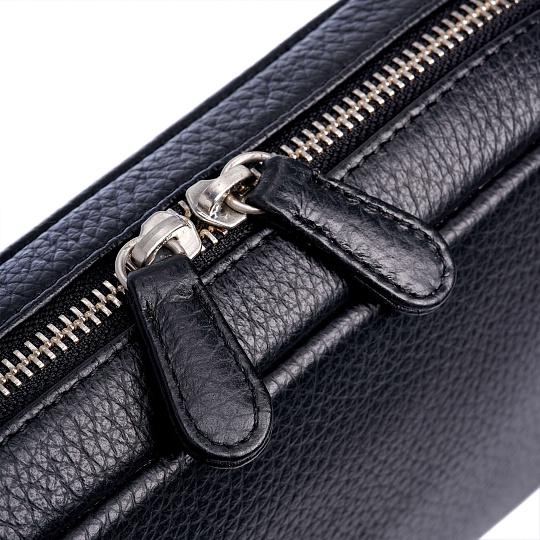 Несессер Dr. Koffer из натуральной кожи черный