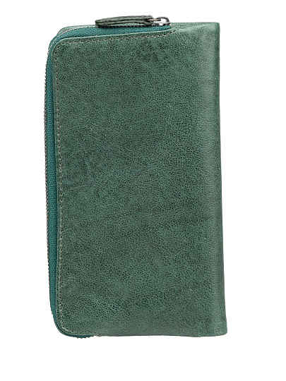 Кошелек Dr.Koffer из натуральной кожи зелёный