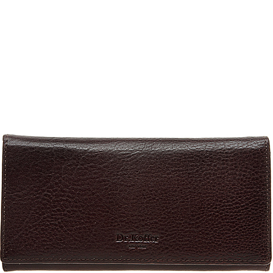 Портмоне Dr.Koffer из натуральной кожи коричневое