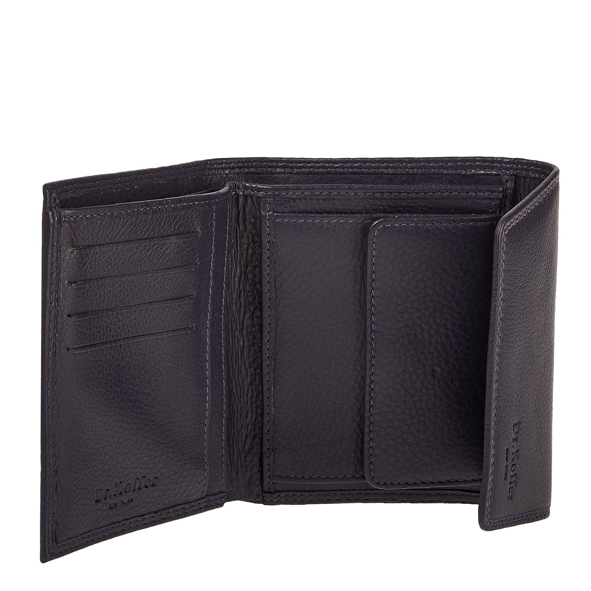 Портмоне Dr.Koffer из натуральной кожи фиолетовое