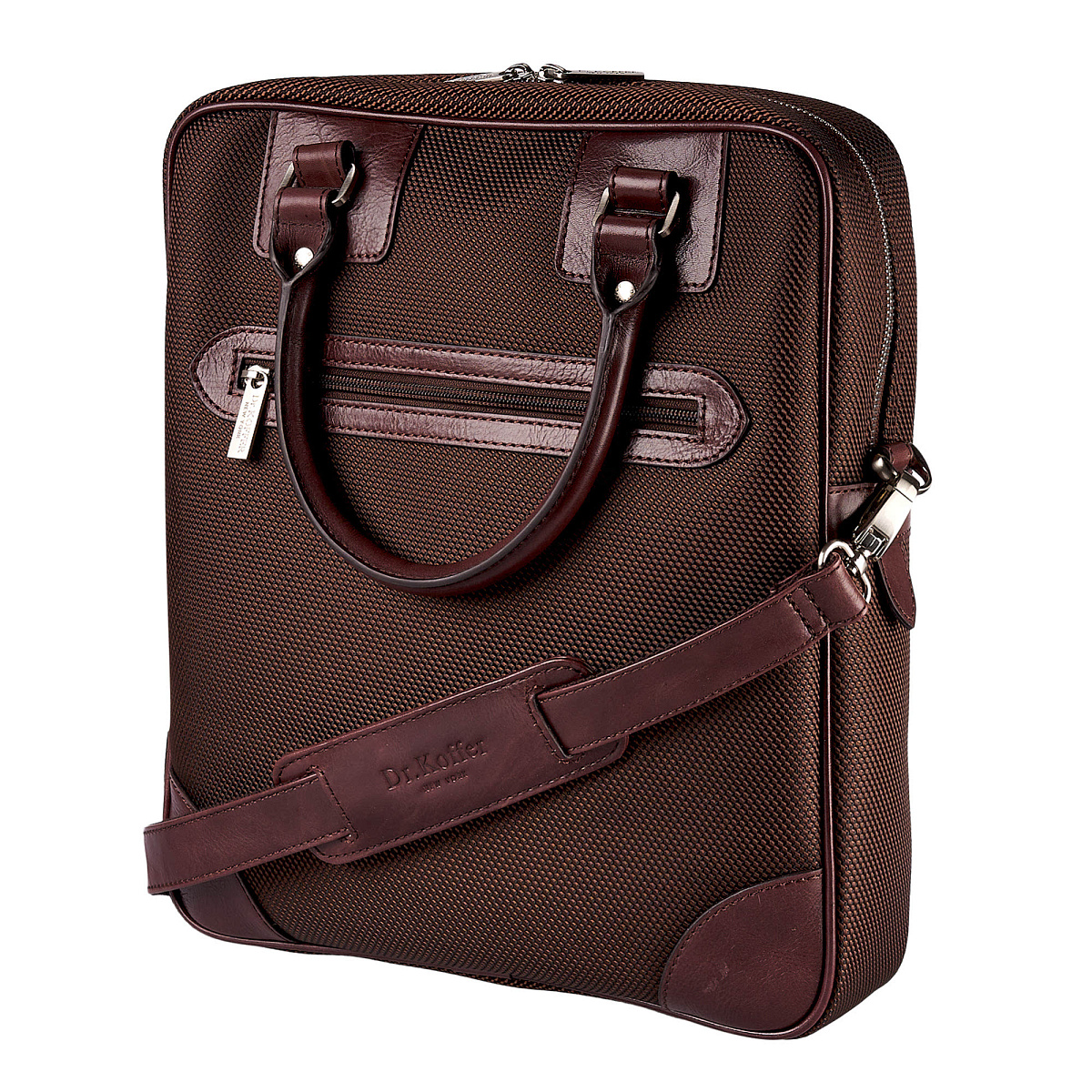 Сумка планшет Dr.Koffer из нейлона и натуральной кожи