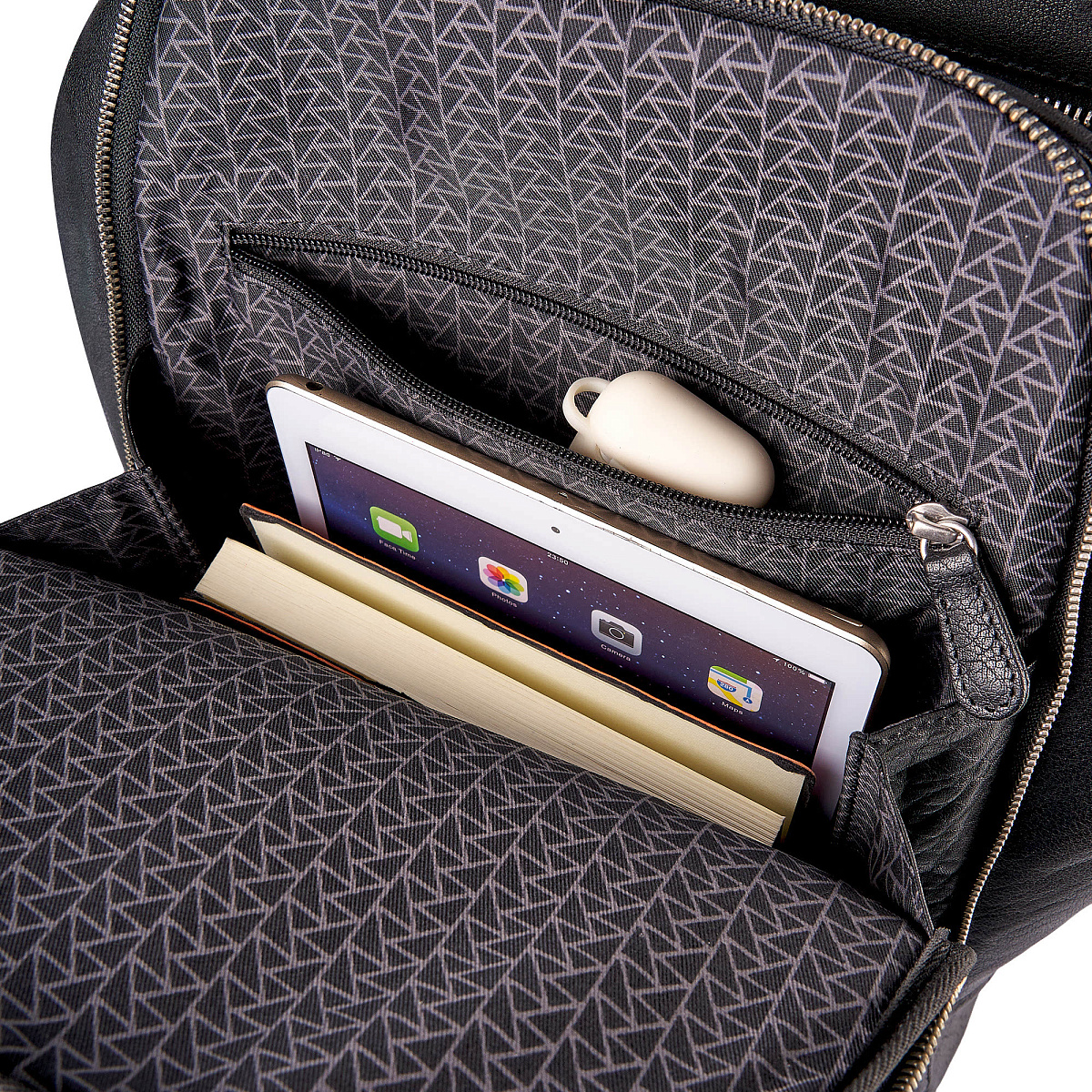 Рюкзак Dr.Koffer из натуральной кожи черный