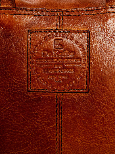 Рюкзак Dr.Koffer из натуральной кожи светло-коричневый