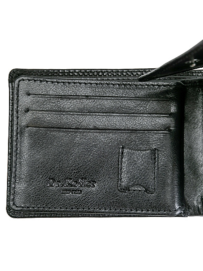 Портмоне Dr.Koffer из натуральной кожи черное