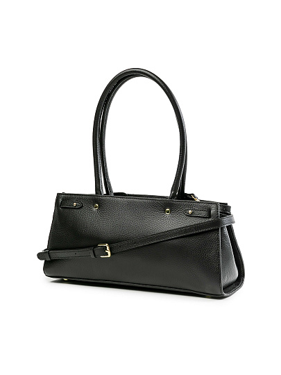 Женская сумка Dr.Koffer из натуральной кожи черная