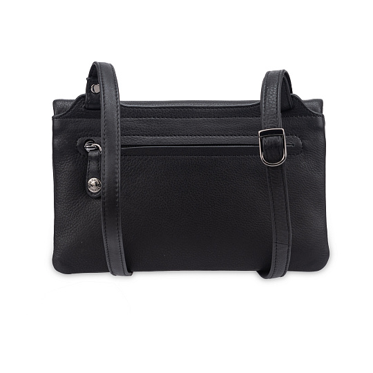 Сумка через плечо Dr.Koffer из натуральной кожи черная