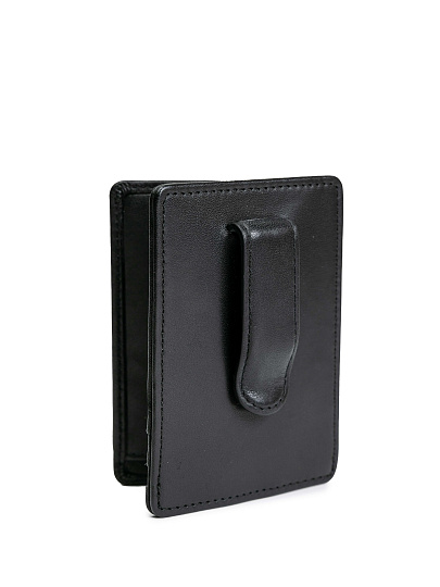 Визитница Dr.Koffer из натуральной кожи черная