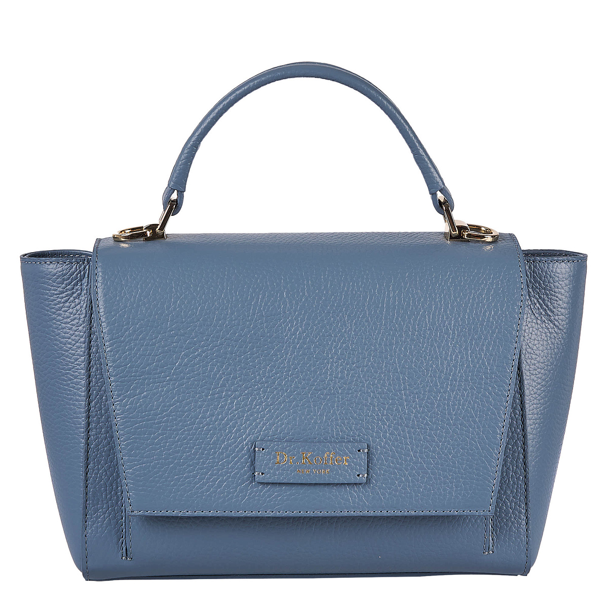 Женская сумка  Dr. Koffer из натуральной кожи голубая
