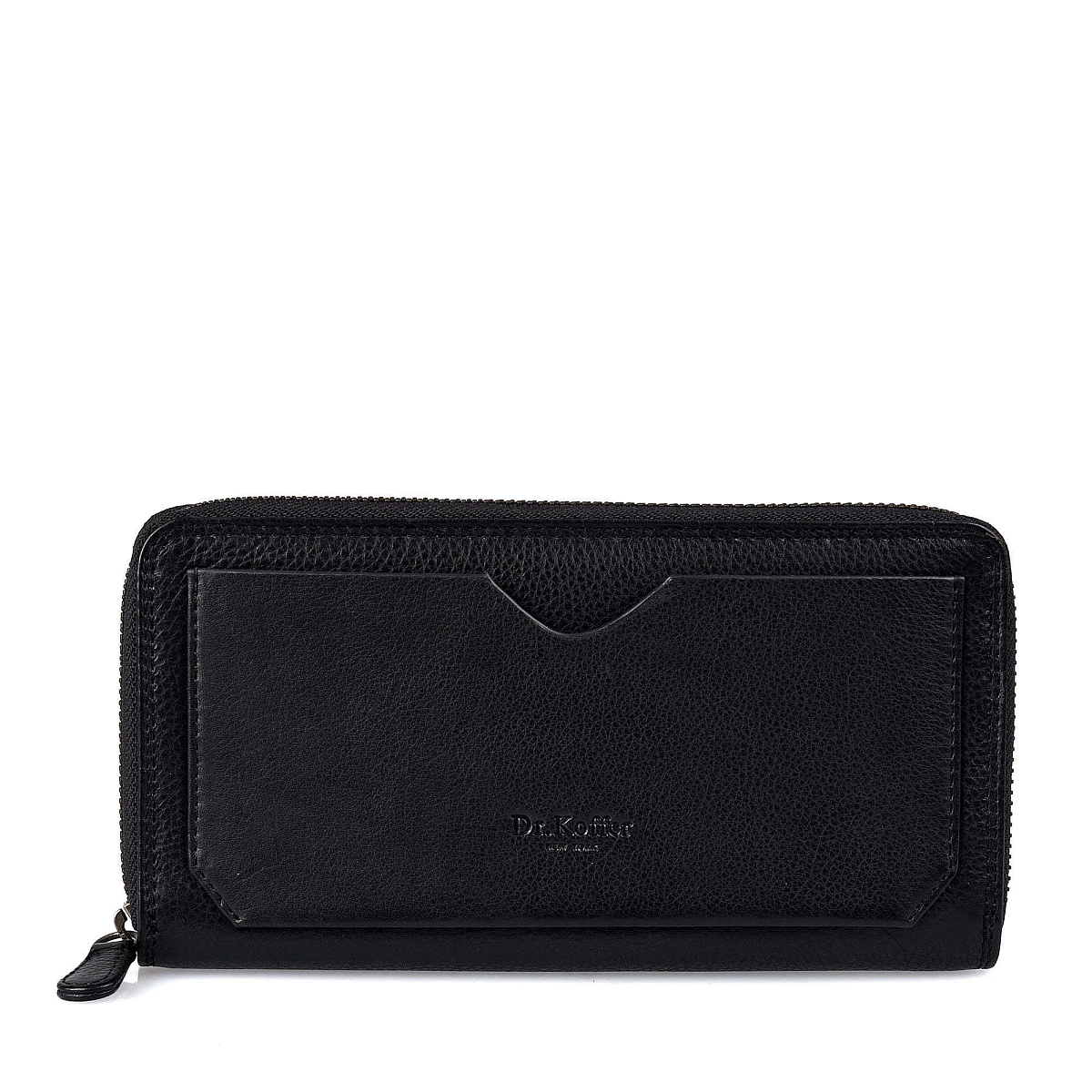 Портмоне Dr.Koffer из натуральной кожи черное