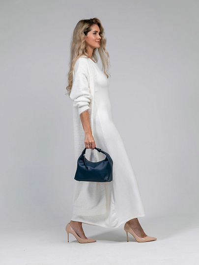 Женская сумка Dr.Koffer из натуральной кожи синяя