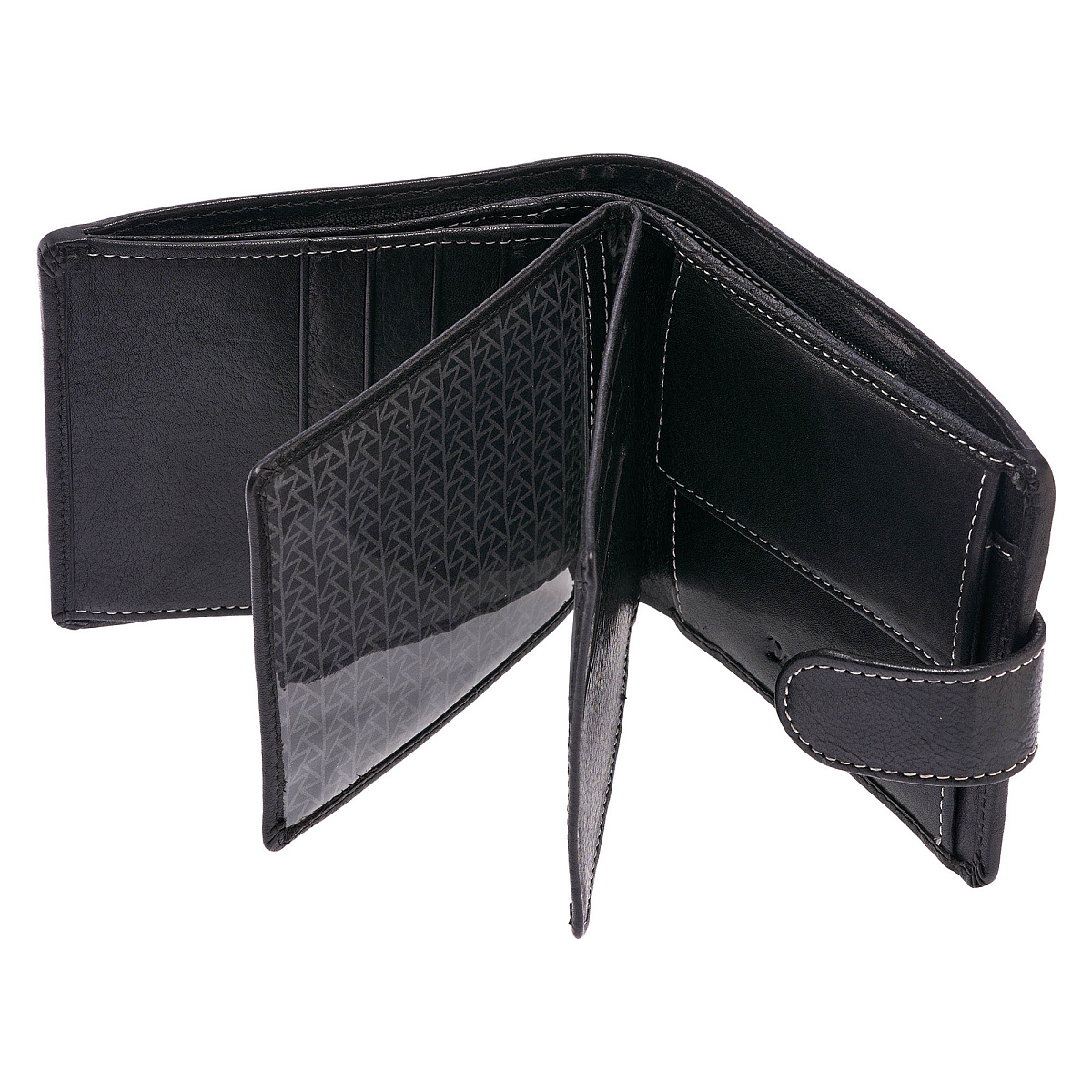 Портмоне Dr.Koffer из натуральной кожи черное