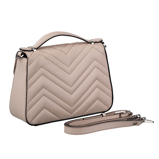 Женская сумка Dr. Koffer из натуральной кожи бежевая