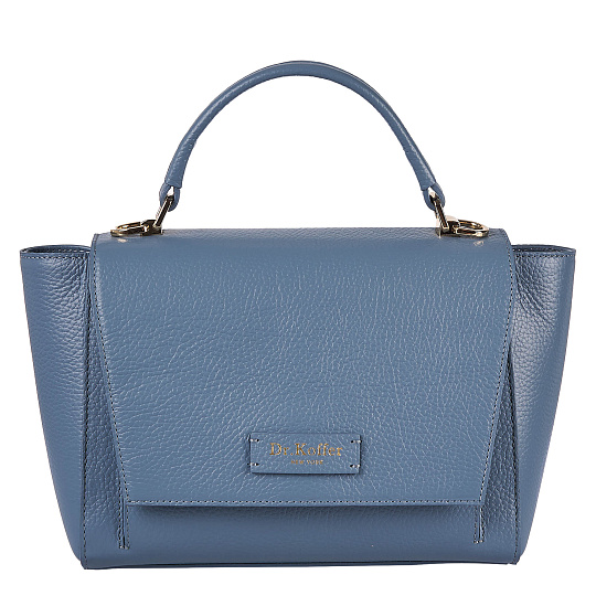 Женская сумка  Dr. Koffer из натуральной кожи голубая