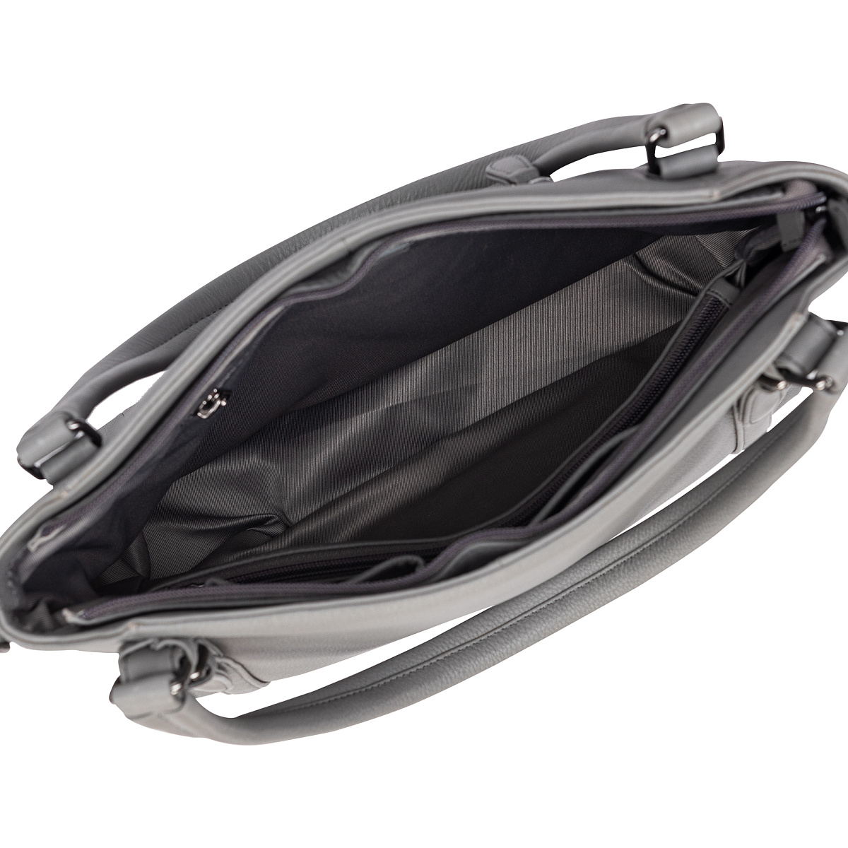 Женская сумка Dr.Koffer из натуральной кожи серая