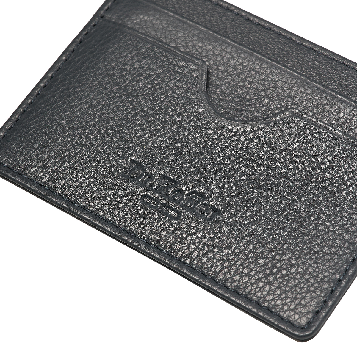 Кредитница Dr.Koffer из натуральной кожи синяя