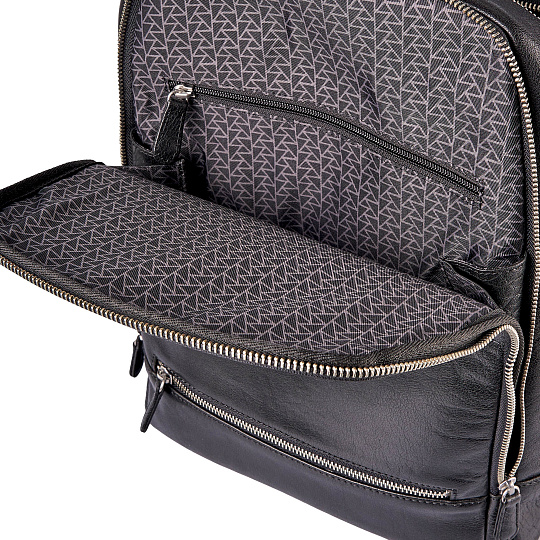 Рюкзак Dr.Koffer из натуральной кожи черный