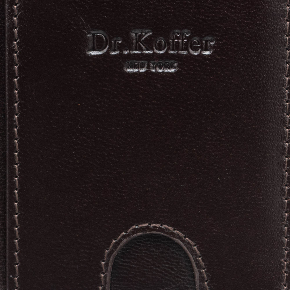 Кредитница Dr.Koffer из натуральной кожи коричневая