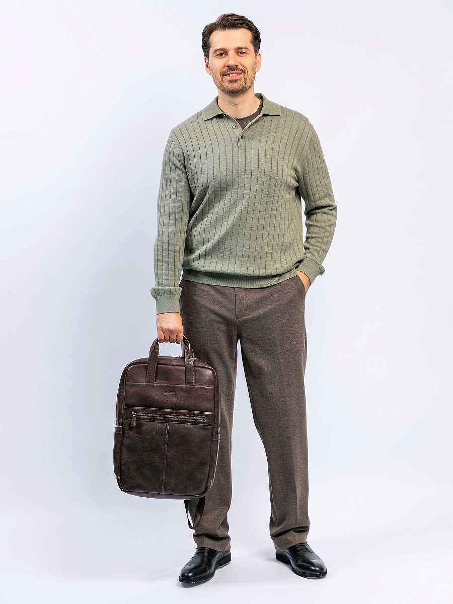 Рюкзак Dr. Koffer из натуральной кожи коричневый