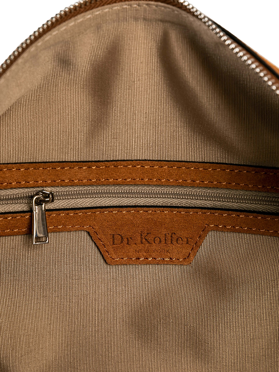 Женская сумка Dr. Koffer из натуральной кожи коричневая