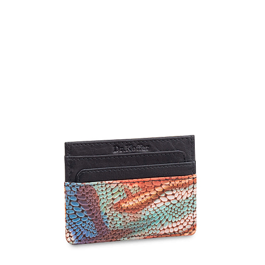 Кредитница Dr.Koffer из натуральной кожи черная