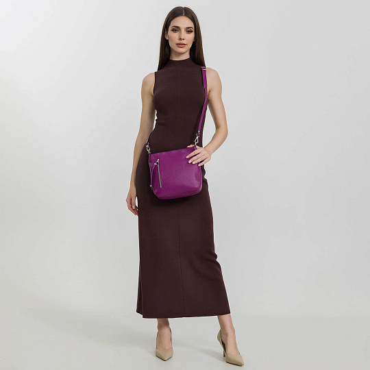 Женская сумка Dr. Koffer из натуральной кожи розовая