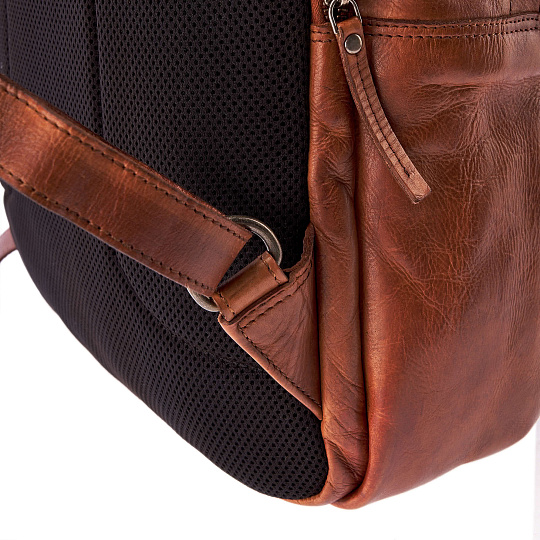 Рюкзак Dr.Koffer из натуральной кожи светло-коричневый