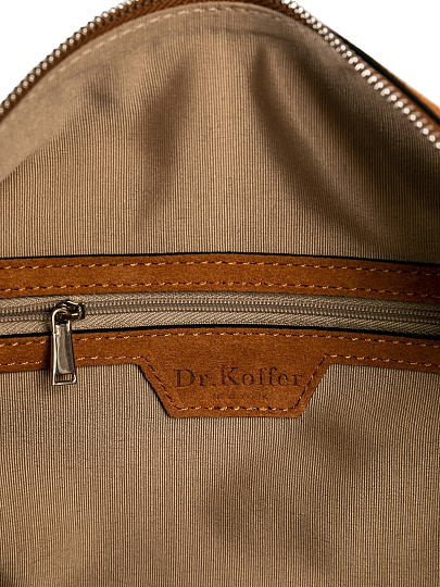 Женская сумка Dr. Koffer из натуральной кожи коричневая
