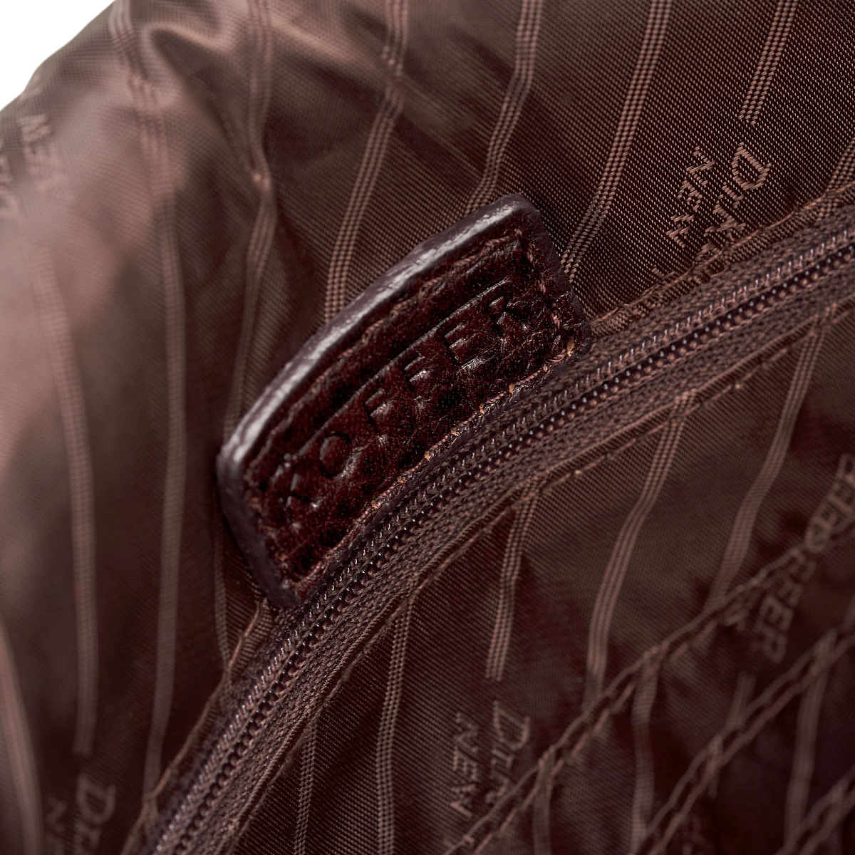 Сумка через плечо Dr.Koffer из натуральной кожи коричневая