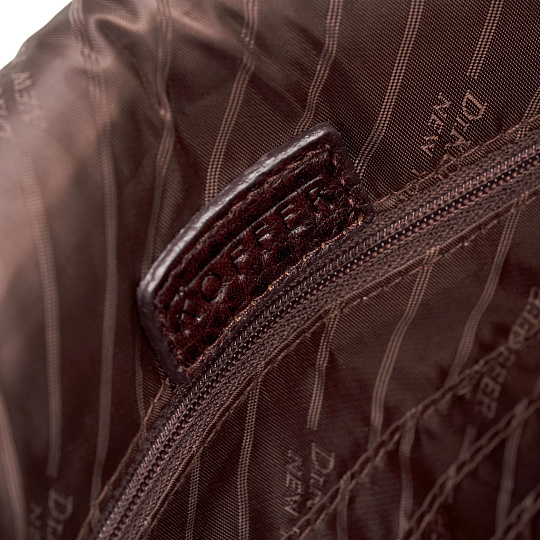 Сумка через плечо Dr.Koffer из натуральной кожи коричневая