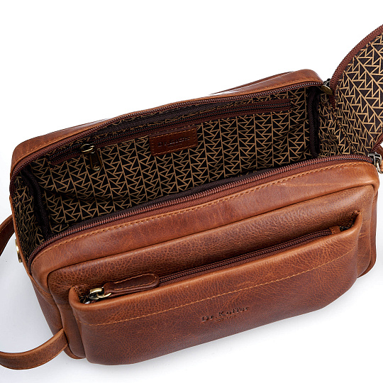 Несессер Dr.Koffer из натуральной кожи коричневый