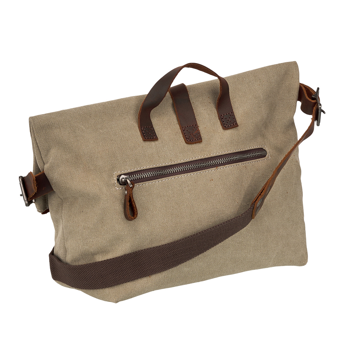 Сумка через плечо Dr.Koffer из канваса и натуральной кожи