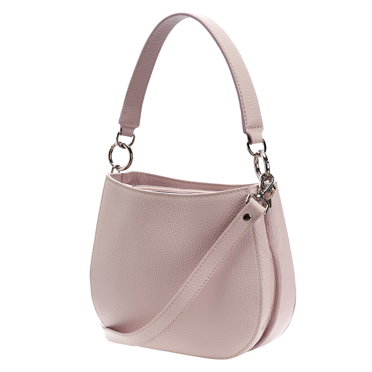 Женская сумка Dr. Koffer из натуральной кожи розовая