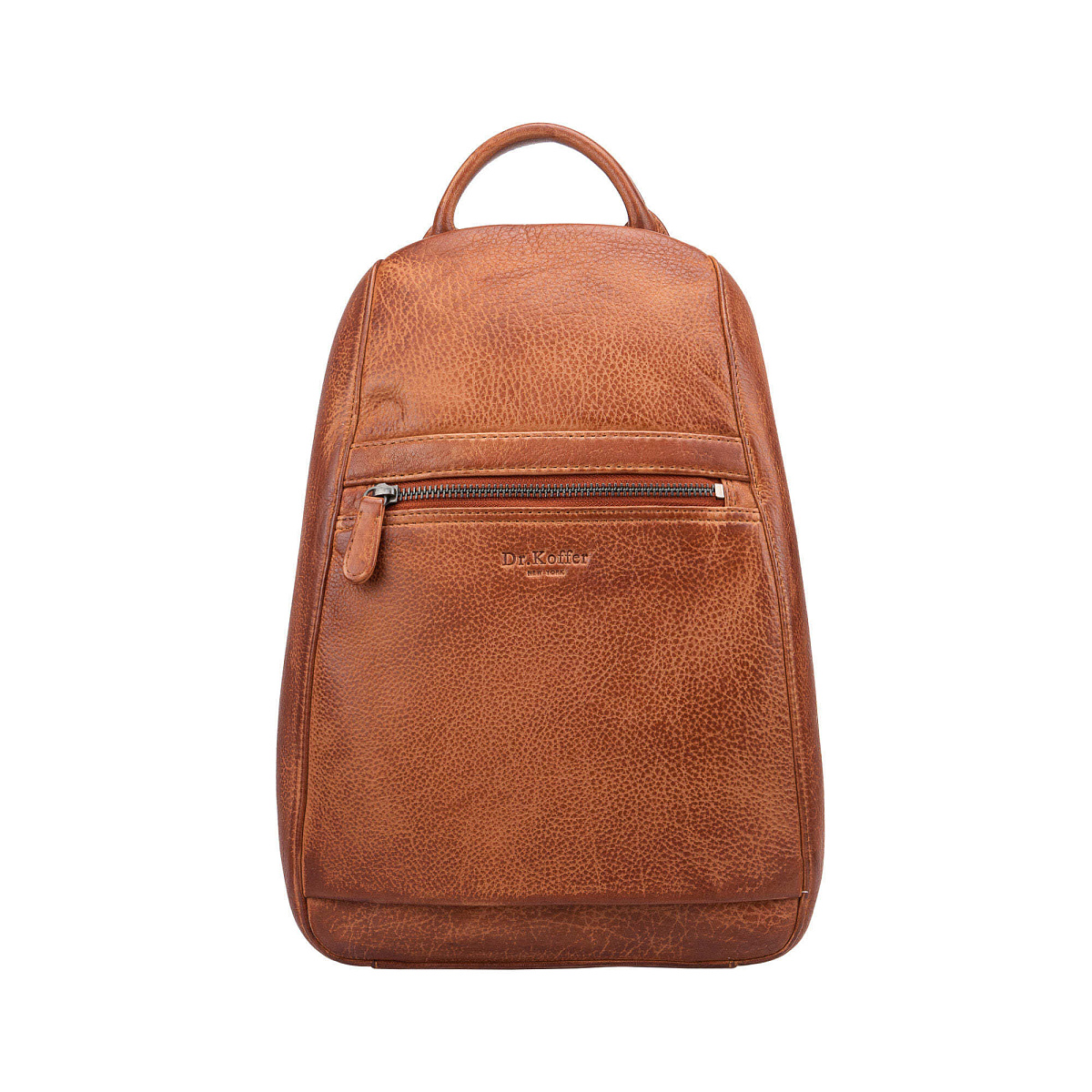 Рюкзак Dr.Koffer из натуральной кожи светло-коричневый