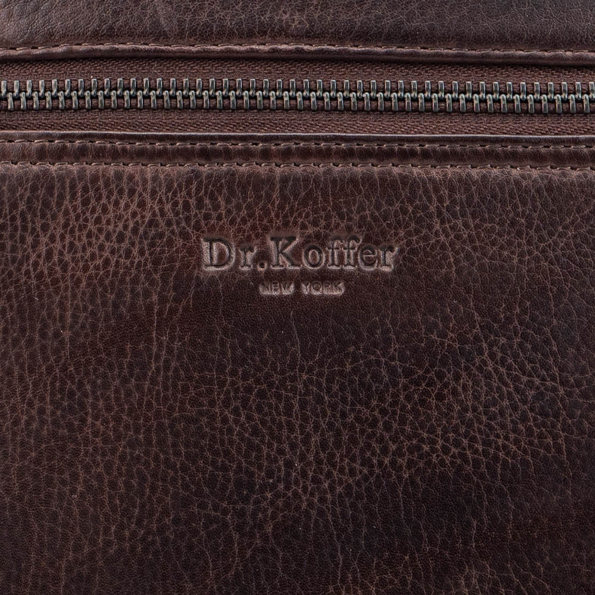 Рюкзак Dr.Koffer из натуральной кожи темно-коричневый