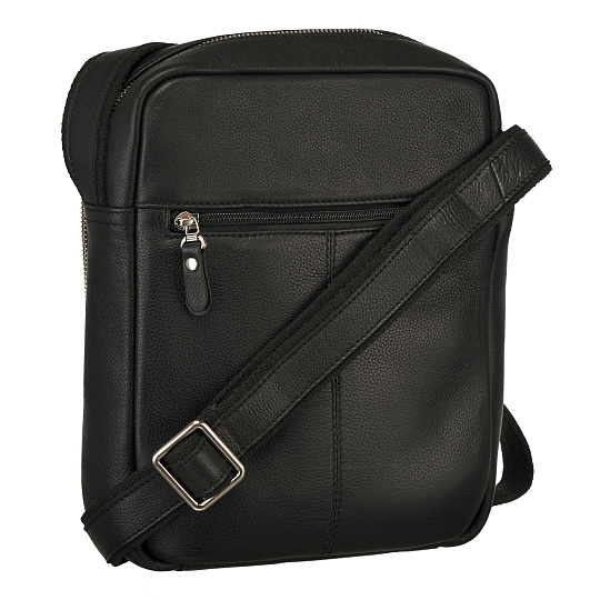 Сумка через плечо Dr.Koffer из натуральной кожи черная